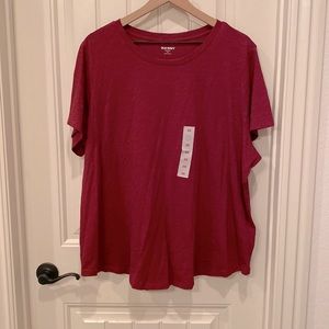 NWT Maroon Old Navy T-Shirt 2X